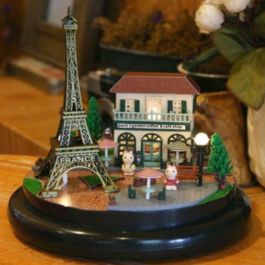 Maquette Miniature 3D Paris Romantique Dam Electronics 14x14x13,7 cm