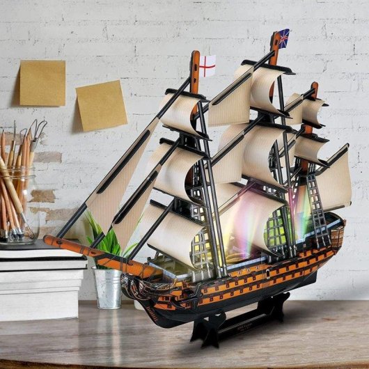 Puzzle 3D Dam Electronics HSM Vistory LED 163 pièces 55,5 x 11,8 x 41,5 cm