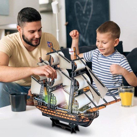 Puzzle 3D Dam Electronics HSM Vistory LED 163 pièces 55,5 x 11,8 x 41,5 cm