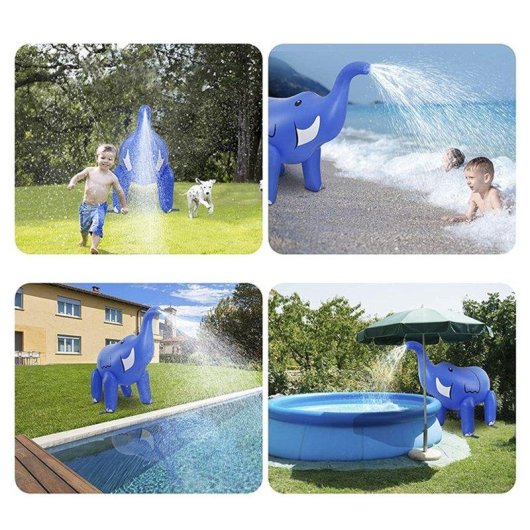 Jouet aquatique gonflable Dam Electronics Éléphant géant 220 x 160 cm