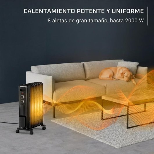 Radiador de aceite Rowenta Intensium Ultra BU2420 2000 W 9 elementos para 25 m²