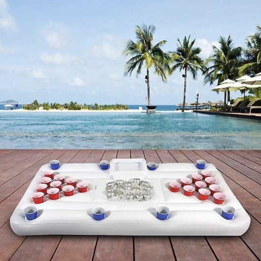 Porta-bevande gonfiabile Dam Electronics Beer Pong Piscina