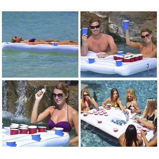Porta-bevande gonfiabile Dam Electronics Beer Pong Piscina