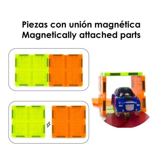 Piste magnétique pour voitures Dam Electronics 19 pièces