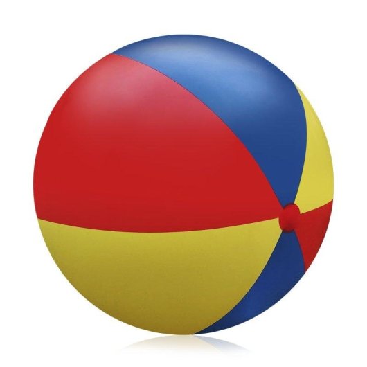 Balle Géante Gonflable Dam Electronics Tricolore 120 cm PVC Résistant
