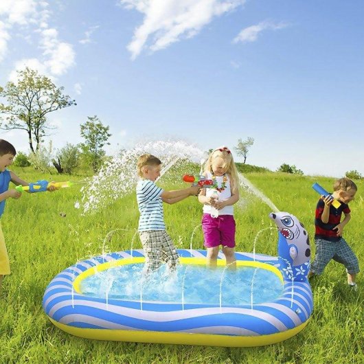 Piscine Splash Pad Dam Electronics 170x110 cm arroseurs