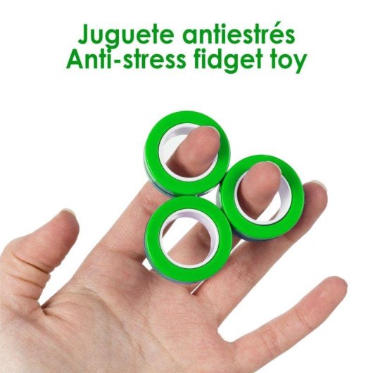 Anillos Magnéticos Antiestrés Dam Electronics Pack 3 Anillos Metal