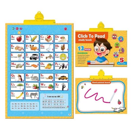Livre Dam Electronics Livre d apprentissage anglais avec sons et tableau