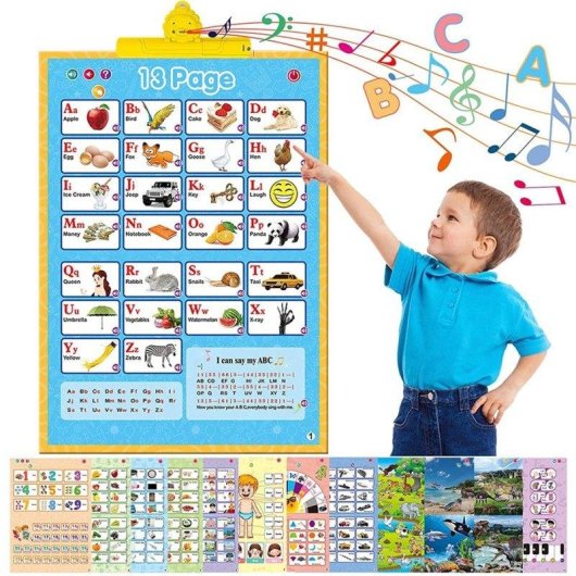Livre Dam Electronics Livre d apprentissage anglais avec sons et tableau