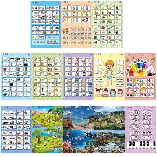 Livre Dam Electronics Livre d apprentissage anglais avec sons et tableau