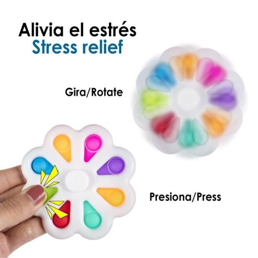 Jouet sensoriel Dam Electronics Exlusive Bubble Pop It Y Spinner