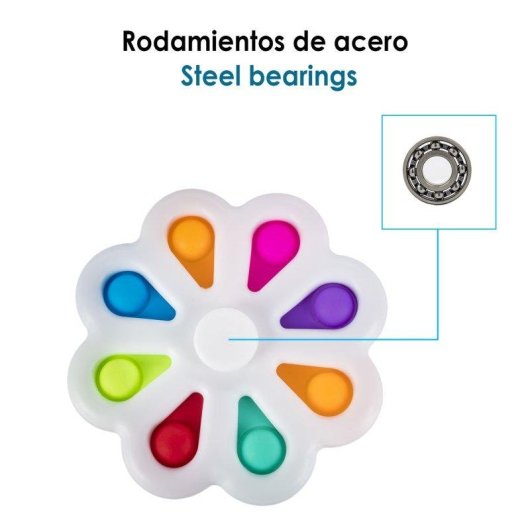 Jouet sensoriel Dam Electronics Exlusive Bubble Pop It Y Spinner