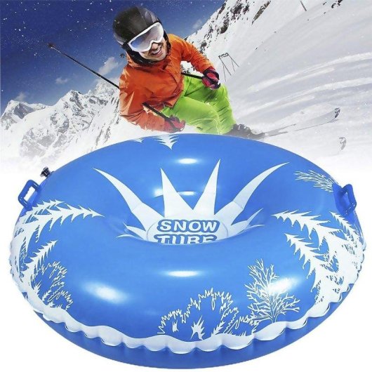 Opblaasbare Ronde Mat Dam Electronics 115 cm met Handgrepen Sneeuw en Water
