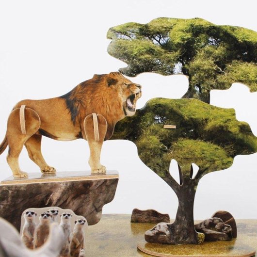 Puzzle 3D Dam Electronics Afrique Sauvage National Geographic 54,4 x 48 x 21,5 cm