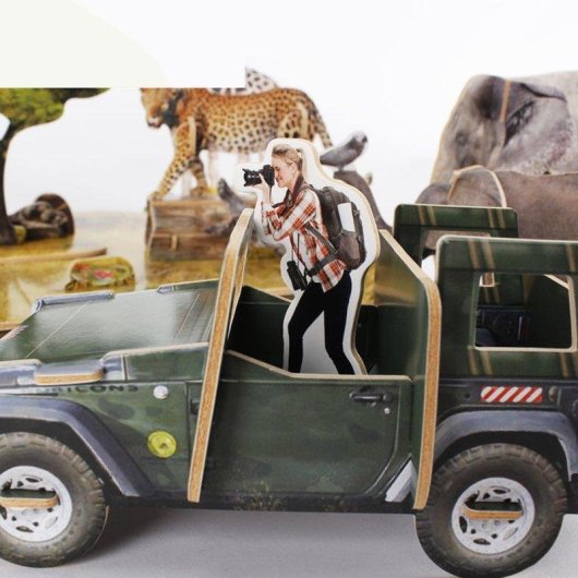 Puzzle 3D Dam Electronics Afrique Sauvage National Geographic 54,4 x 48 x 21,5 cm