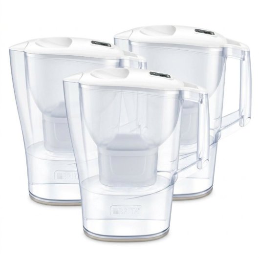 Pack 3 Jarras de Agua Brita 2,4L  + 3 Filtros