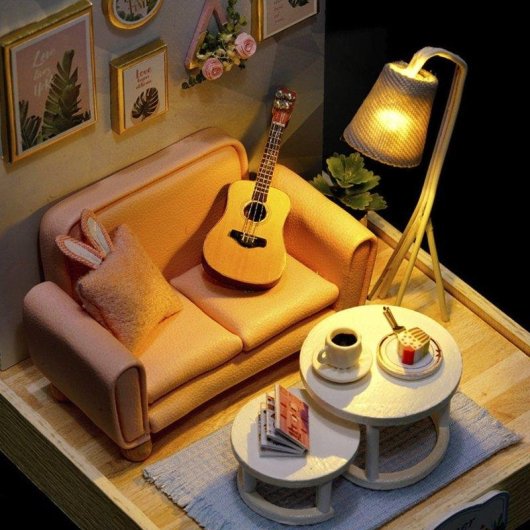 Maquette Miniature 3D Tea Time Dam Electronics 9x9x11,5 cm