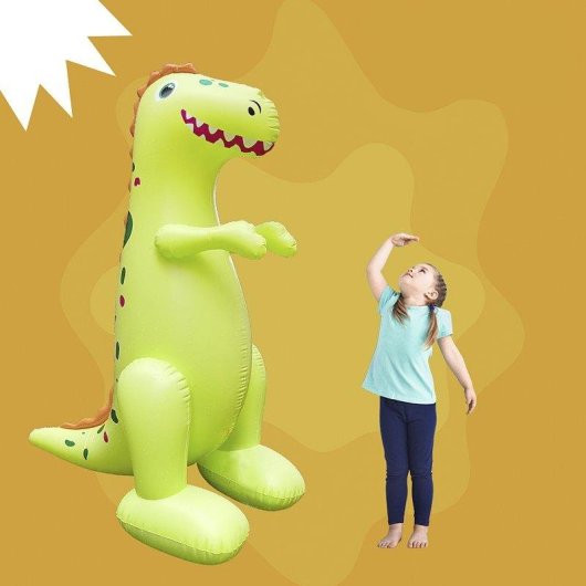Jouet Gonflable Dinosaur T-Rex Dam Electronics avec Arroseur 180 x 130 cm