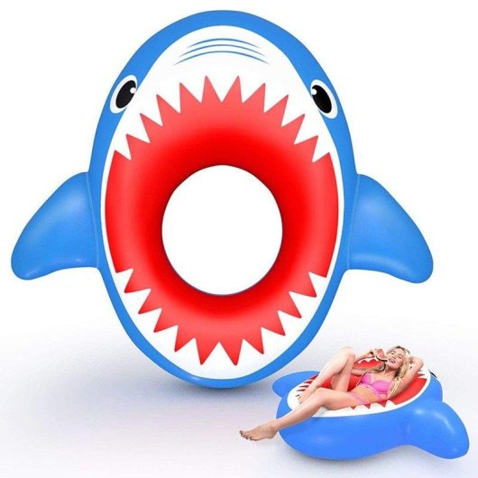 Bouée Dam Electronics Requin à bouche ouverte 140 cm