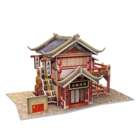 Puzzle 3D Dam Electronics World Style Chine Orientale Taverne du Dragon Traditionnel