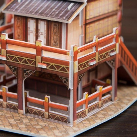 Puzzle 3D Dam Electronics World Style Chine Orientale Taverne du Dragon Traditionnel