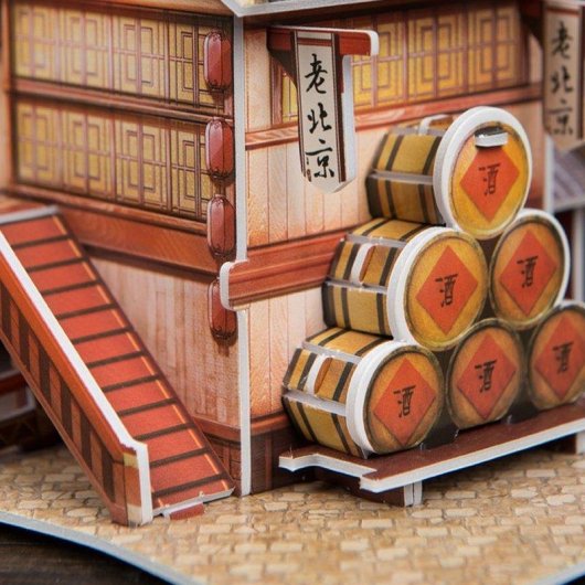 Puzzle 3D Dam Electronics World Style Chine Orientale Taverne du Dragon Traditionnel