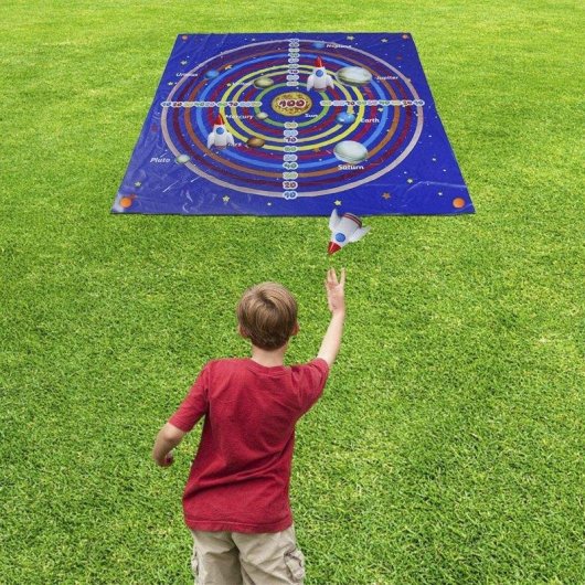 Jeu de lancer Dam Electronics avec cible et 3 fusées gonflables