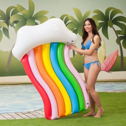Materassino gonfiabile Nuvola Arcobaleno Dam Electronics 168 x 110 cm