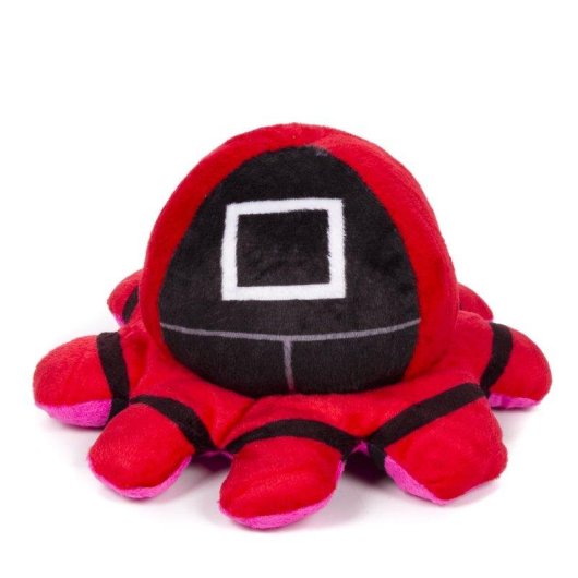 Pluche Dam Electronics Pau Squid 20 cm Omkeerbaar Twee Gezichten