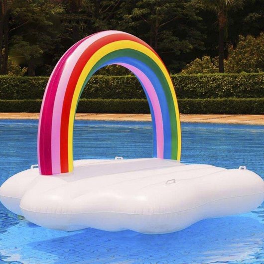 Flotador Hinchable Nube Arcoíris Dam Electronics 183 x 120 cm