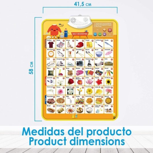 Abecedaire electronique interactif Dam Electronics ABC Parlante Poster Musical