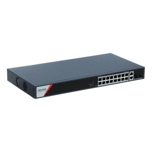 Switch Hikvision DS-3E1520HP-SI-16P2T2F 20 Portas PoE Gigabit