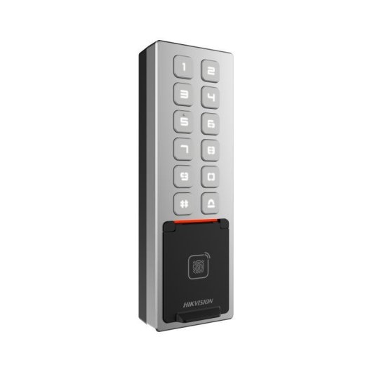 Contrôle d’accès Hikvision DS-K1T805MBFWX Empreinte et carte 3 000 IP65