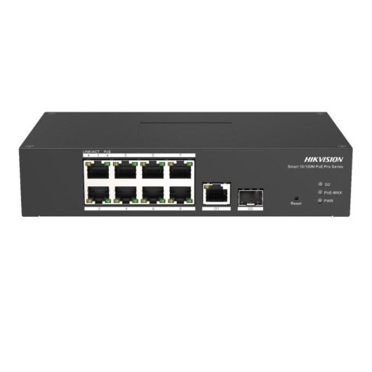 Switch Hikvision 8 Puertos Gigabit PoE Videovigilancia