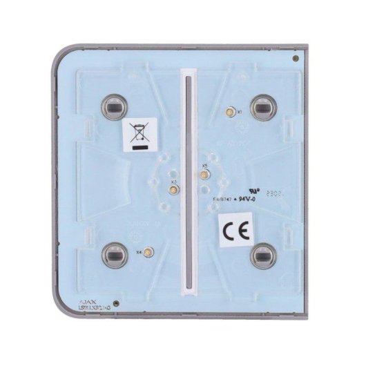 Painel tátil Ajax SideButton 2-gang cinzento para LightCore