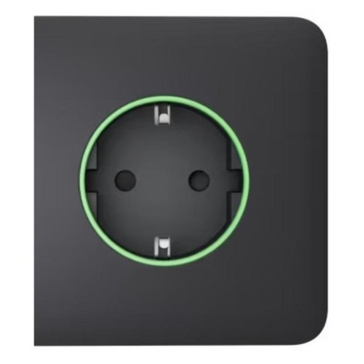 Intelligente Steckdose Ajax SideCover Type F Graphit LED-Anzeige