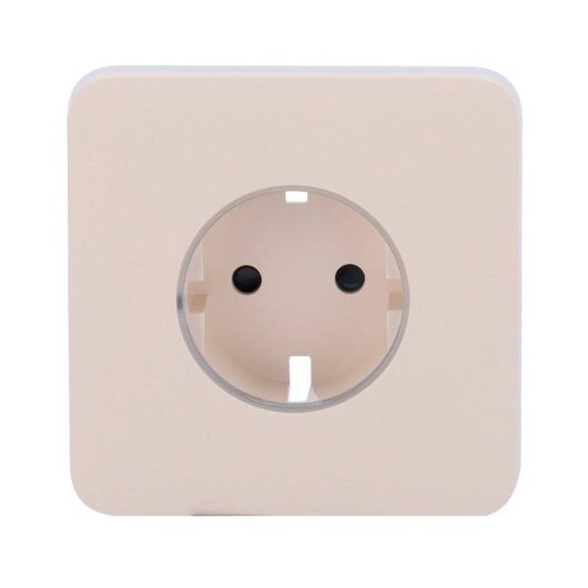 Tapa frontal Ajax SoloCover para enchufe inteligente tipo F, marfil