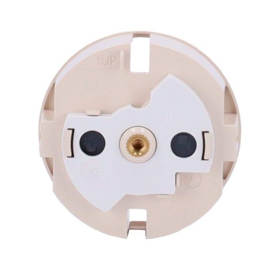 Tapa frontal Ajax SoloCover para enchufe inteligente tipo F, marfil