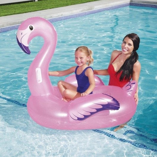 Flamingo gonflable enfant Bestway 127x127 cm avec poignees