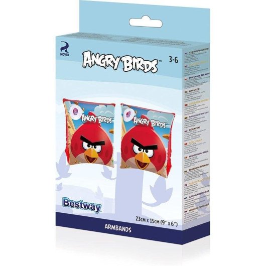 Brassard gonflable Angry Birds 23x15 cm Dam Electronics