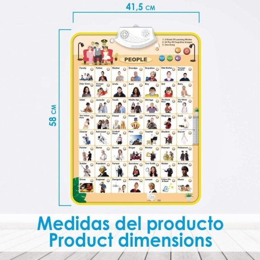 Affiche alphabet interactive Dam Electronics parlante et musicale