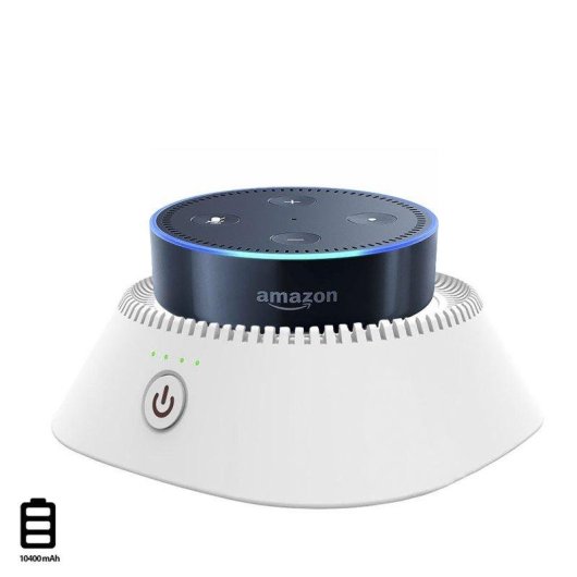 Powerbank Dam Electronics 10400 mAh Suporte Echo Dot Gen 2 Triplo USB