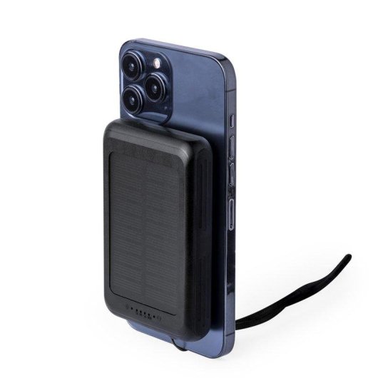 Batterie externe Haryin 5000 mAh Solaire Qi 5W Magnétique Magsafe