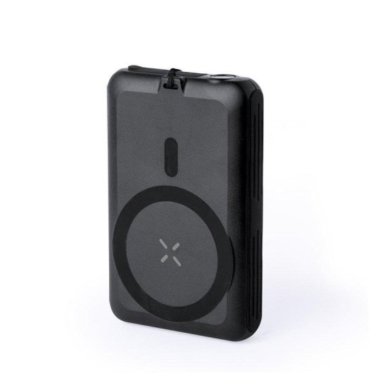 Batterie externe Haryin 5000 mAh Solaire Qi 5W Magnétique Magsafe