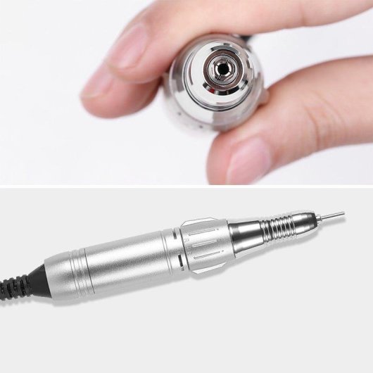Pulidora de Uñas Dam Electronics Batería Recargable 30.000 RPM 12 Cabezales