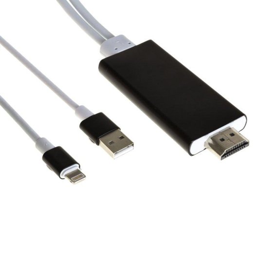 Cable HDMI Dam Electronics para iPhone/iPad Lightning 2 m Full HD