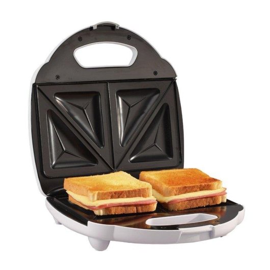 Sandwichera Dam Electronics 750 W Para 2 Sándwiches Baquelita