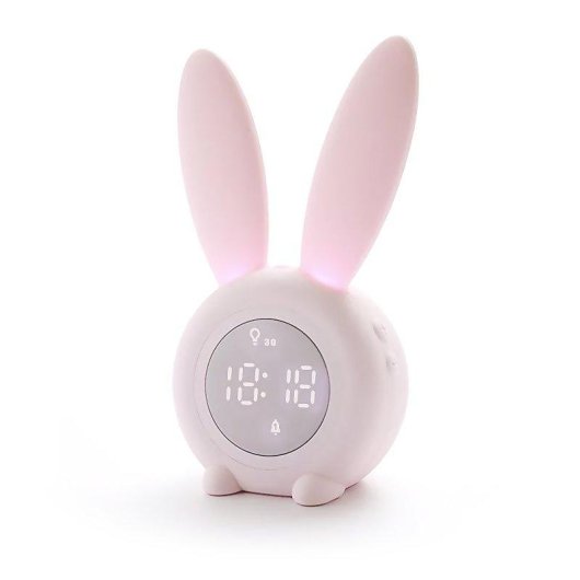 Réveil enfant Dam Electronics Lapin lumineux rechargeable