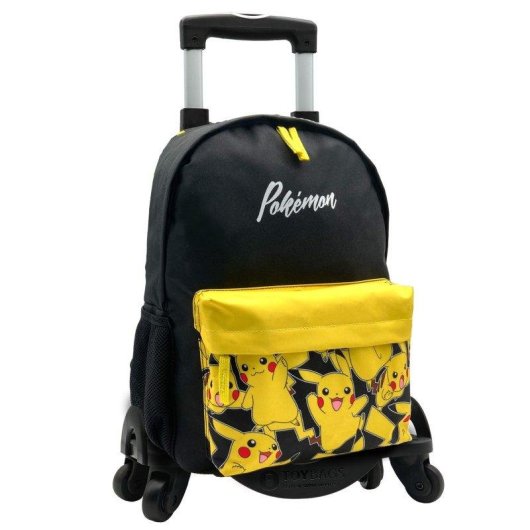 Sac à dos Pokémon Americano avec compartiment ordinateur portable et chariot 4 roues