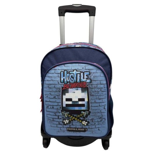 Sac a dos Dam Electronics Minecraft Hostile Behaviour Double Compartiment Chariot Noir